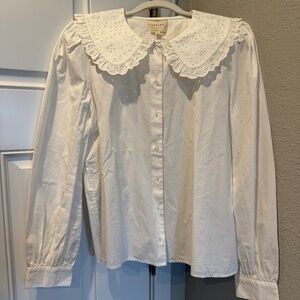 Sezane Alexia Shirt Écru. - Size 44